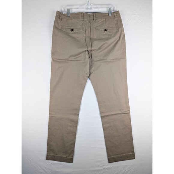 Tailor Vintage Pants Mens 33x32 Khaki Classic Fit Stretch Straight Leg - Picture 6 of 7